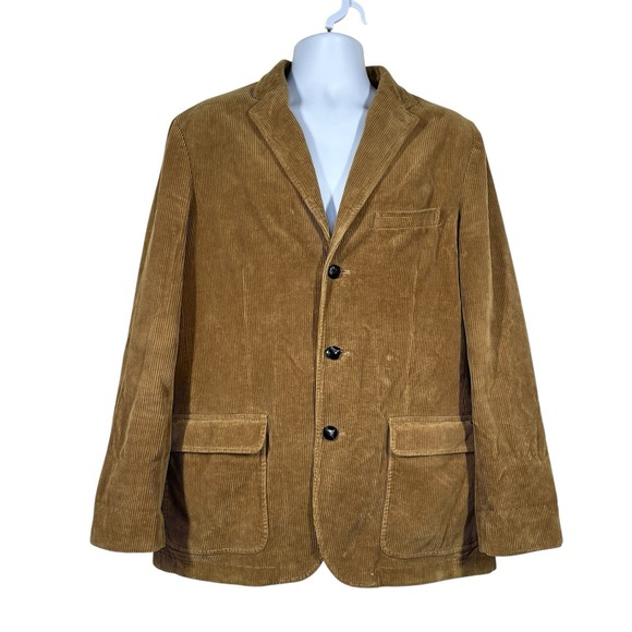 J. Crew Factory Other - Vtg J Crew Corduroy Blazer Mens L Brown Elbow Patches Ivy Style Preppy Academia